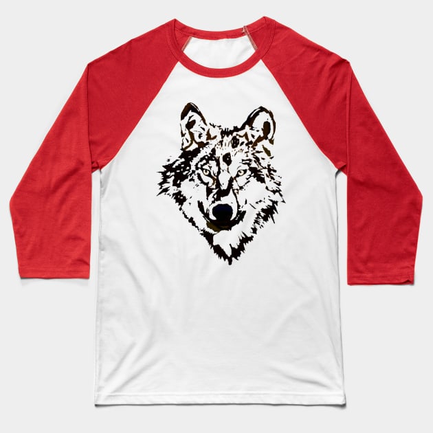 Wolf Baseball T-Shirt by jopett